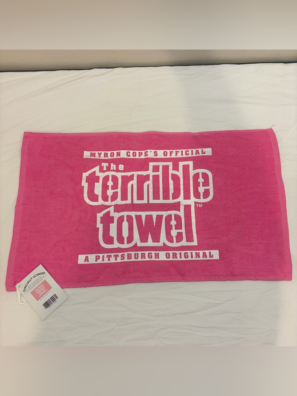 NWT Myron Cope's Official NFL Steelers Terrible Towel - Pink